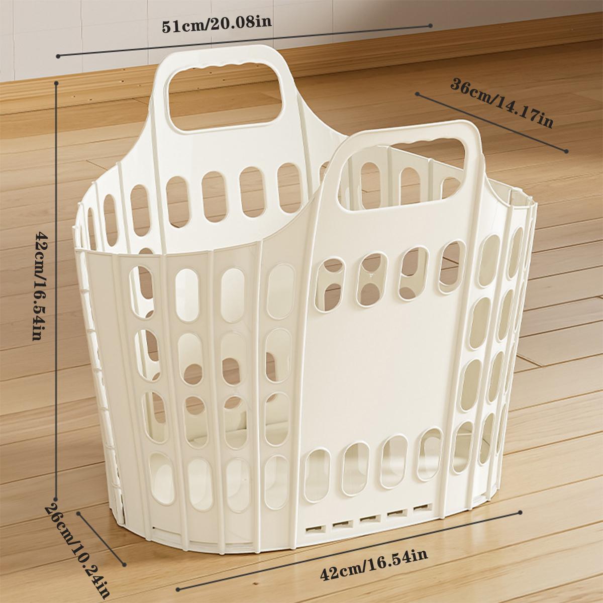 

Foldable Laundry Basket with Large Capacity Storage bathroom storage basket Organizer for Home Dorm Space-Saving Clothes Hamper