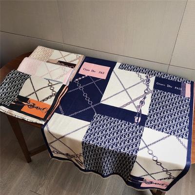 Cadena de letras nueva bufanda de cachemira sintética para mujer otoño e invierno doble uso habitación con aire acondicionado chal bufanda cálida engrosada