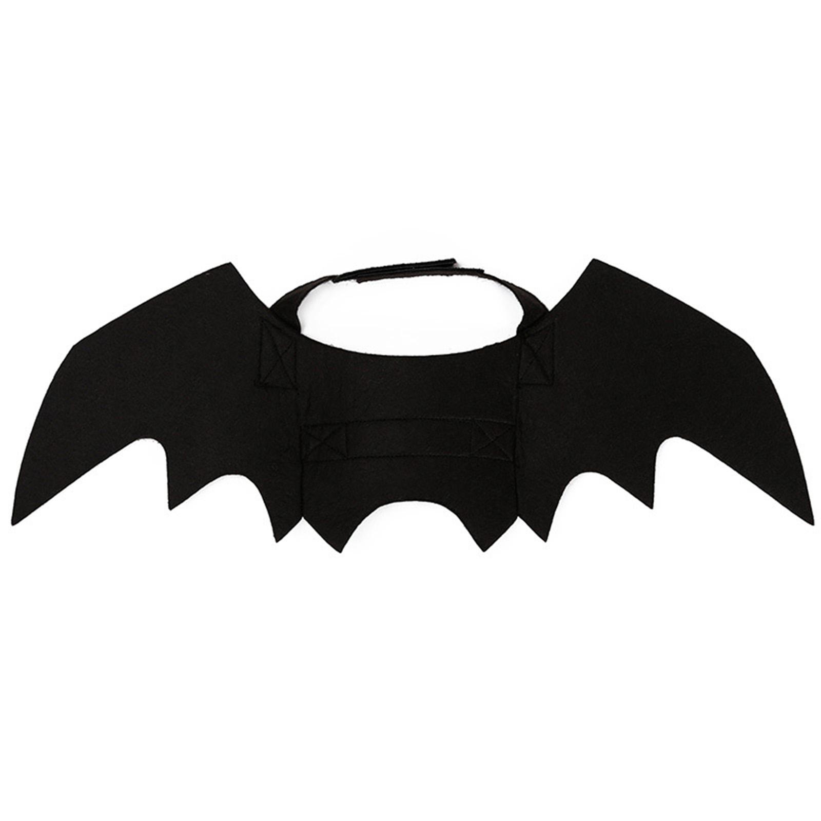 Cute Dog Photo Props Dress Up Costume Pet Cap Soft Black Bat Wings Coat for Jacket Funny Cosplay Accessories Cats 1