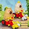 Wind-up Capybara Pull-back Car Toy Cartoon Capybara Figure Toy  Birthday Gifts