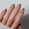 24Pcs Brown Leopard Print Long Stiletto Press On Nails Detachable Acrylic Manicure Set Cool Fake Nails For Women