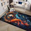 1pc Koi Fish,Yin Yang Symbol,Dreamcatcher Office Carpet Soft Polyester Entrance Carpet Washable Non
