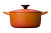 Le Creuset Cocotte Ronde, Enamel, Induction Compatible, 16cm, Orange, 2501-16-09