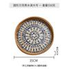 30-35cm Handmade Rattan Decorative Round Restaurant Storage Picnic Basket