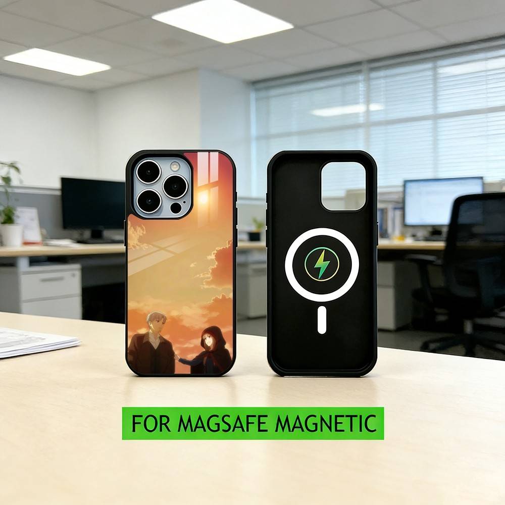 S-Spice and Wolf Anime Phone Case For iPhone17,16,15,14,13,12,11 Plus,Pro Magnetic with Magsafe Wireless Charging
