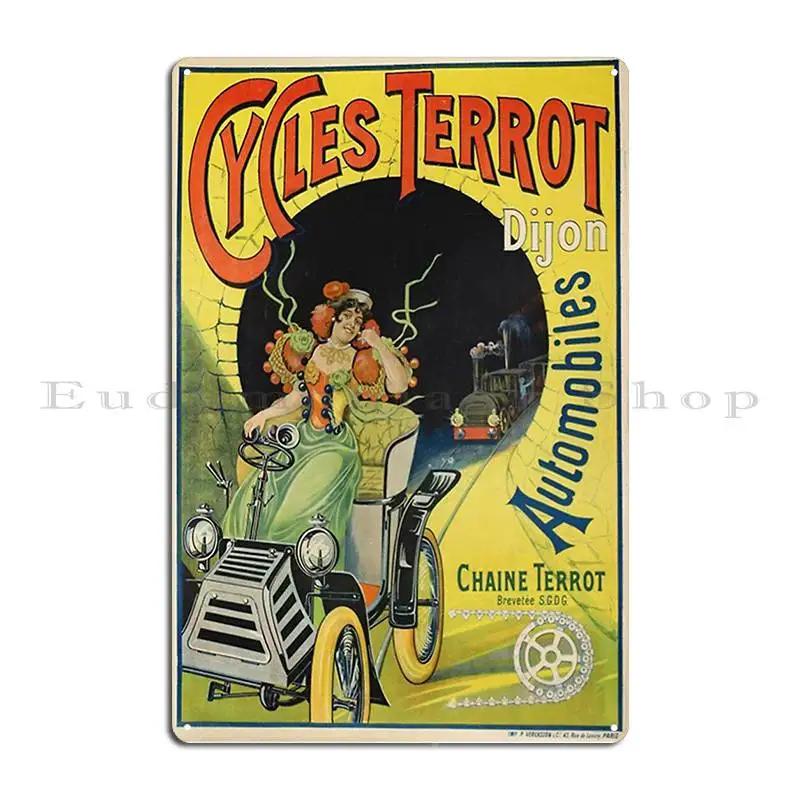 Cycles Terrot Cover Metal Signs Cinema Create Club Bar Cave Club Tin Sign Poster