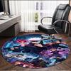 Jujutsu Kaisen Print Round Rug, Washable Floor Carpet, For Entryway Dorm Laundry Room Office Study, Home Decor Birthday Christmas Gift
