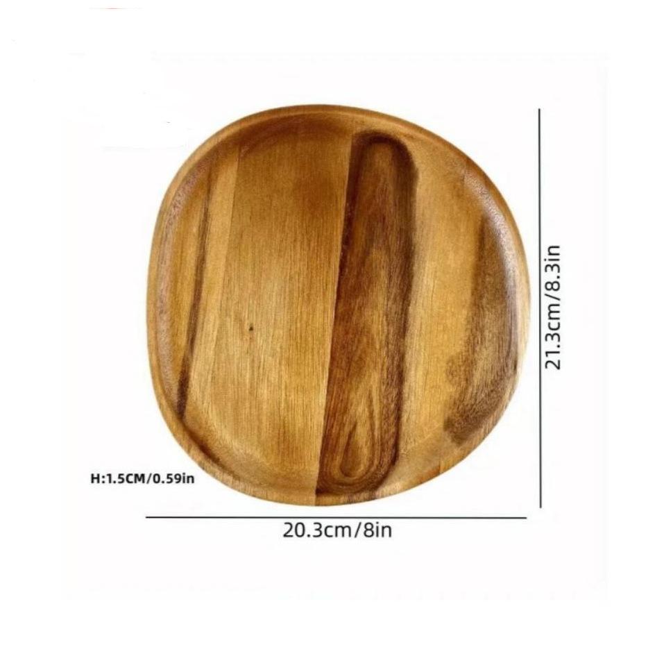 Japanese Solid Wood Fruit Plate Factory Wholesale Wooden Tray Multi-size High-value Fruit Tray Snack Plate