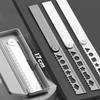 5Pieces Portable Folding Geometrics Drawing Ruler Set Plastic Drawing Tool with Clear Marking for Students Engineers