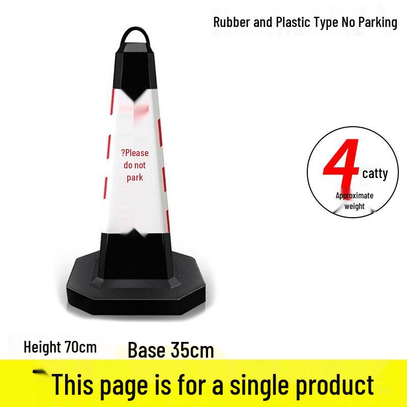 No Parking Zone Reflective Warning Cone