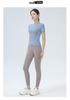 Women's Short Sleeve Slim Fit Yoga & Running Top - Nude Feel, High Elasticity