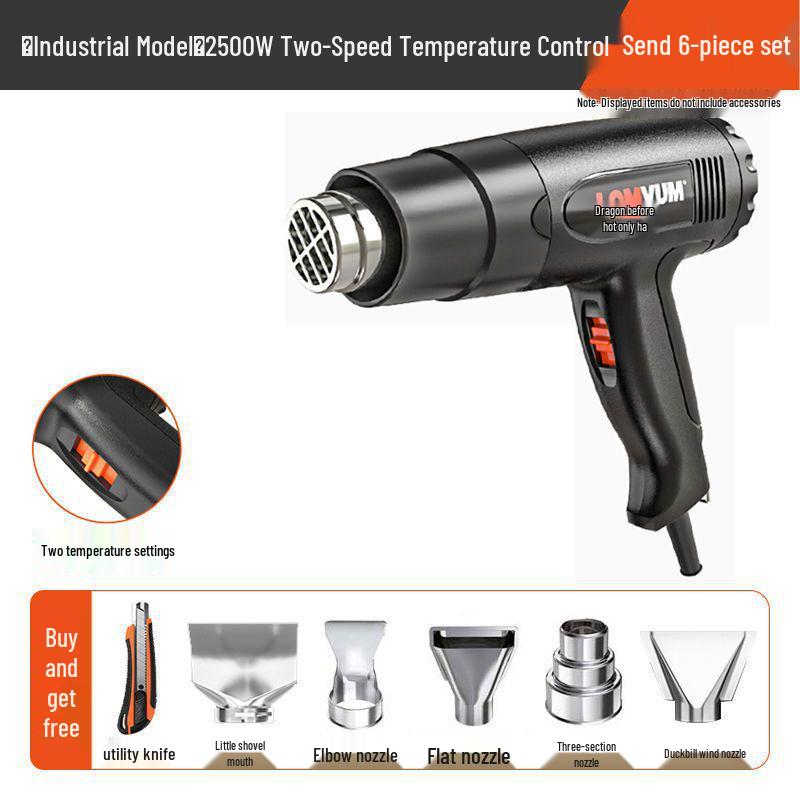 High-Power Digital Display Heat Gun for Industrial Use