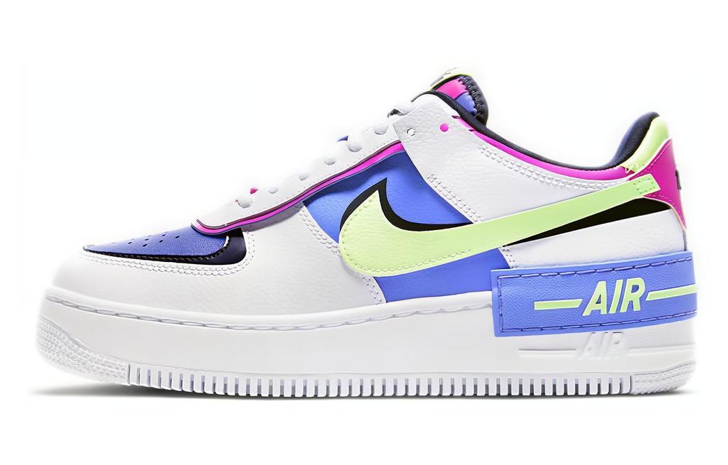 Nike Air Force 1 Low Shadow White Sapphire Barely Volt Women's CJ1641-100