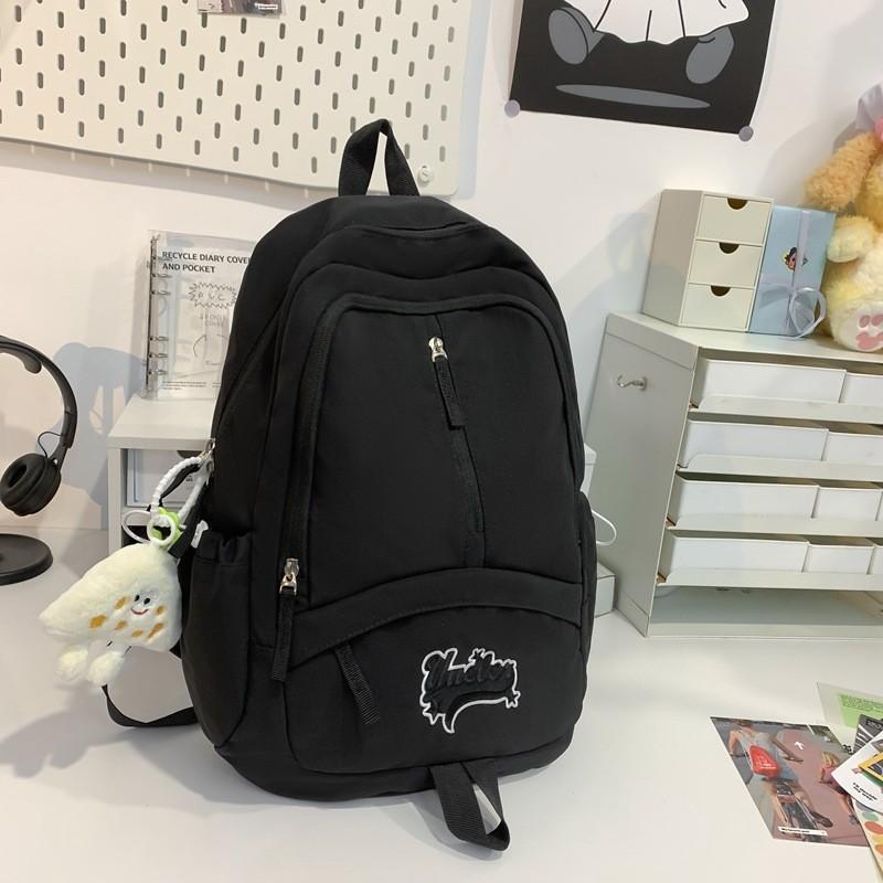 Stylish Waterproof Lightweight Backpack Unisex Trendy Casual Design School Bag чёрный
