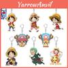 Cute One Piece Luffy Zoro Keychain Toy Keyring Bag Pendant Figures Doll Gift For Kids