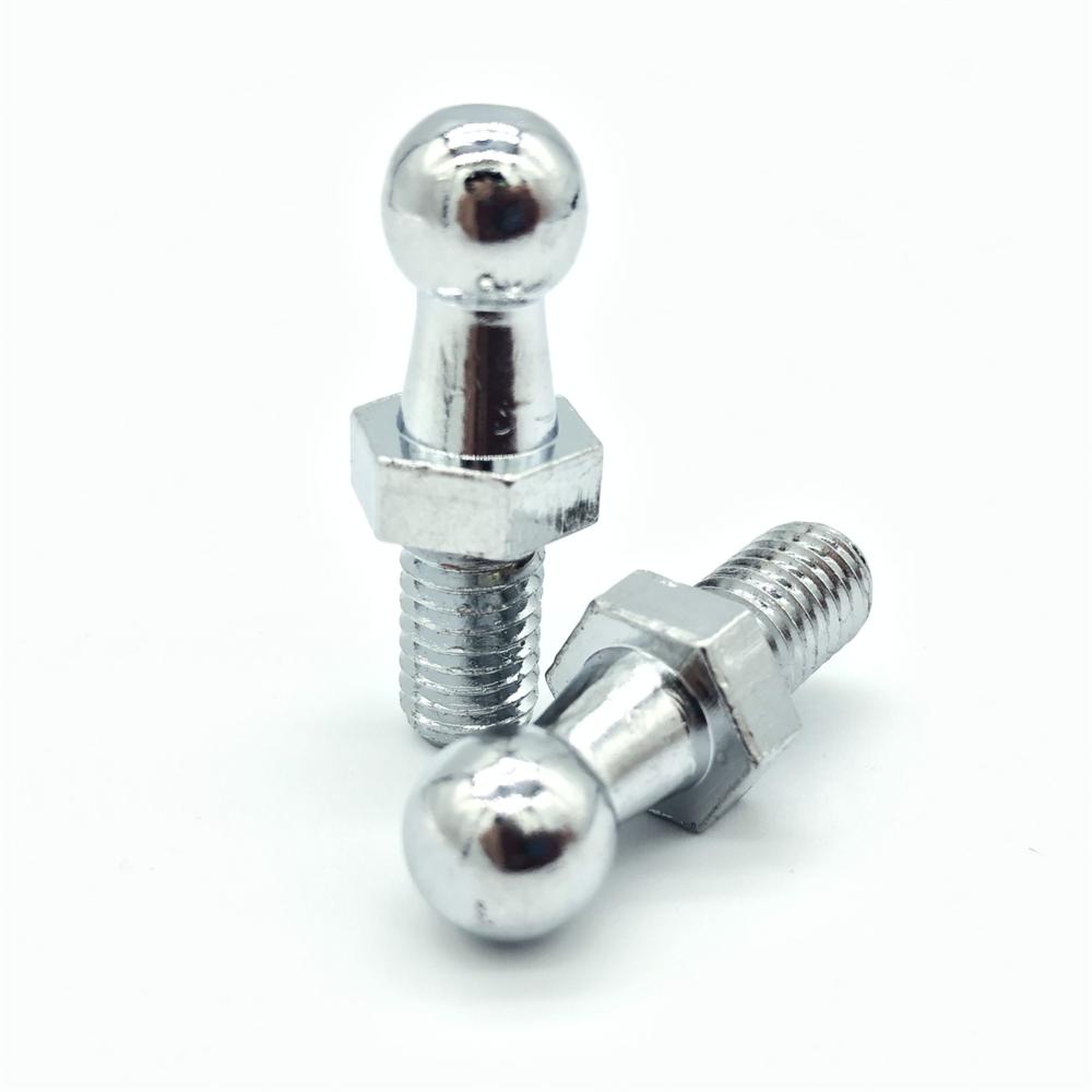 For Spring Lift Supports 2x 10mm M8 M6 Universal Boot Bonnet Gas Strut End Fitting Connector Ball Screw Bolt Pin Joint Valve