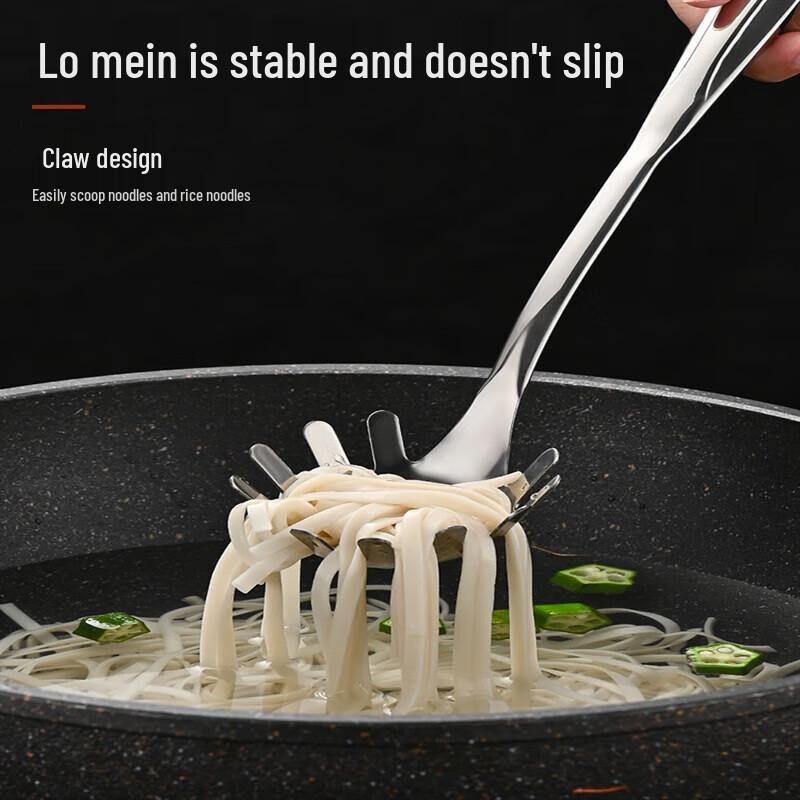 COKRSUPE 304 Roestvrij Staal Lange Handgreep Noodle Zeef