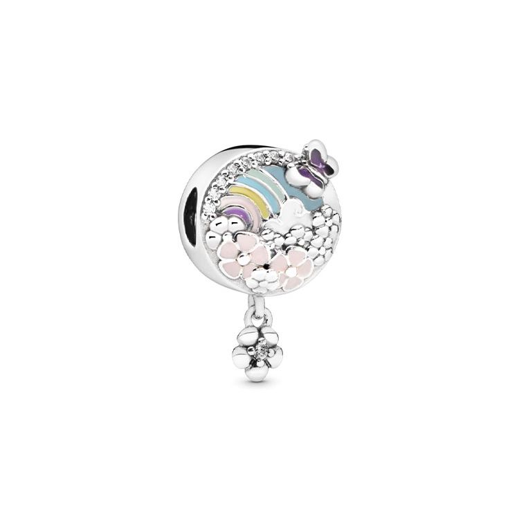 Pandora Colorful Floral Story 925 Silver Jewelry Accessories Women Jewelry 797999ENMX Multicolor,F