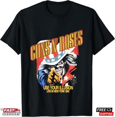 Guns N Roses Band Ritz Theatre Black T-Shirt, Gift for Metal Fans Unisex T-Shirt