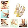 Women's Floral Transparent Sandals With Wedge Heel Sweet Style