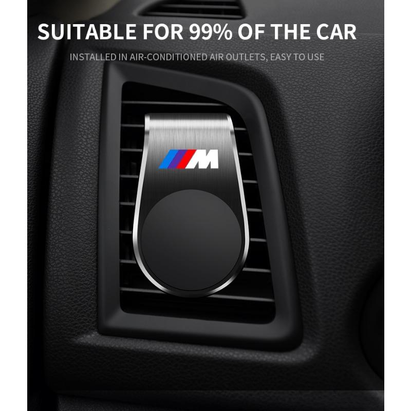 Car Magnetic L-shaped Car Dedicated GPS Phone Holder Emblem For BMW M E34 E36 E60 E90 E46 E39 E70 F10 F20 F30 X5 X6 X1 M3 M5 M6 E71 F01 F02 F87