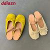 Fashion Footwear Slip On Women Ballet Flats Dance Shoes Female Slides Butterfly-Knot Fashion Shallow Ladies Flats Mary Janes Shoes