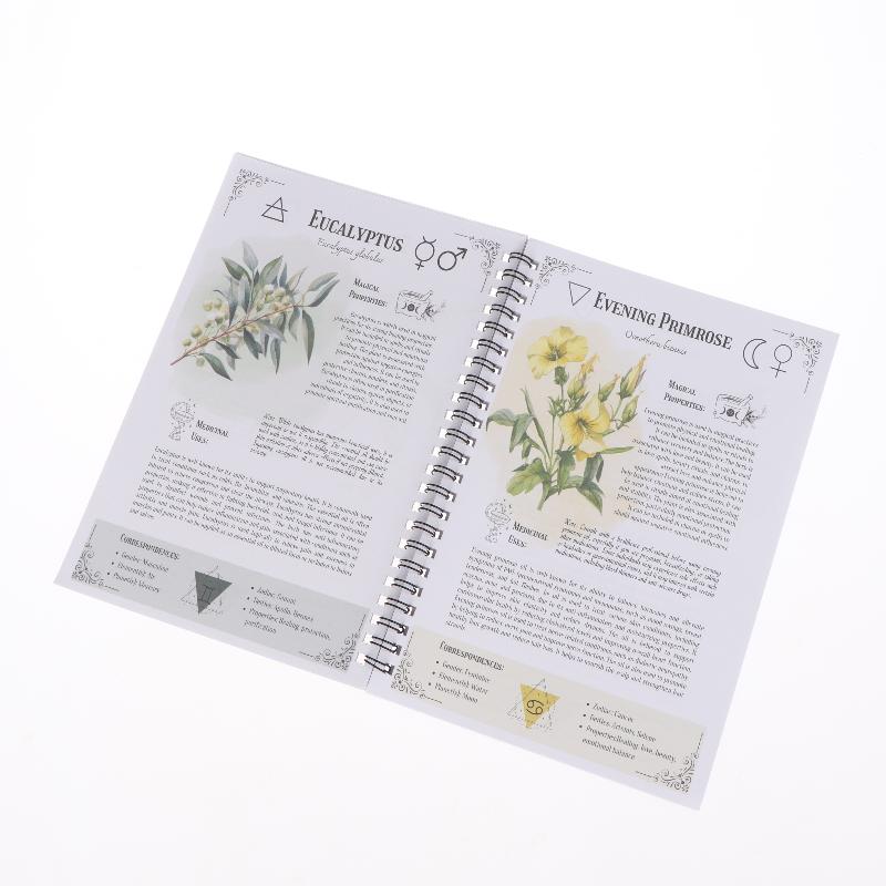 Natural Healing Guide Spiral Bound Herbal Book With Step-By-Step Recipes For Heart Health Blood Pressure And Focus Enhancement