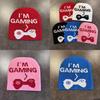 I'm Gaming Letter Knit Hat For Women In Acrylic Material For Winter And Fall Comfort