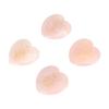 4Pcs Thumb Worry Stones Rose Quartz Heart Shaped Palm Size Reiki Balancing Stones for Family