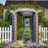Vertikales Hängebanner-Set mit Stern- und Streifenmuster für Außenbereich Garten Veranda Heimdekoration