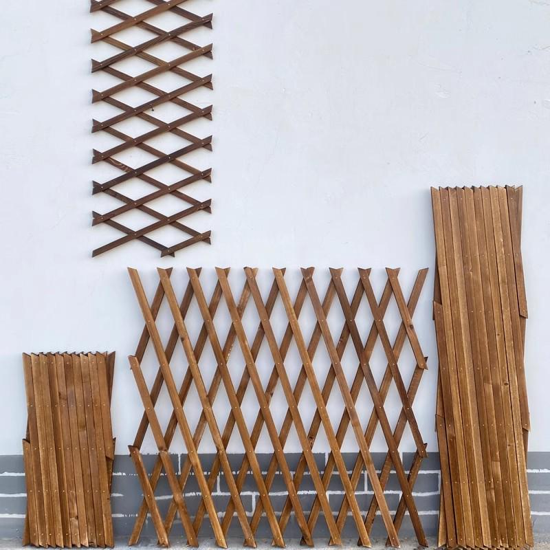 Expandable Garden Trellis with Preservative Wood for Climbing Plants