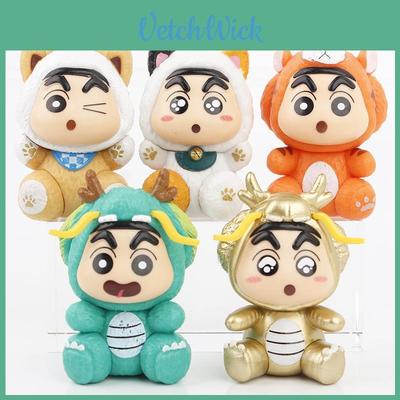 Limited Edition Crayon Shin-chan Dragon Year Mascot Car Toy Model Blind Box Pvc Figure