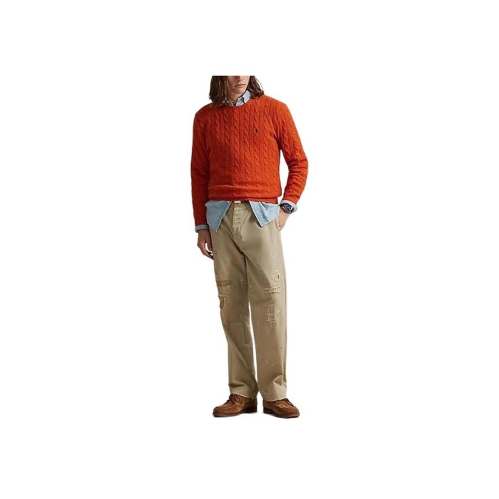 Polo Ralph Lauren Unifarben Logo Jacquard Langarm Strickpullover Herren Pullover MNPOSWE16822409800