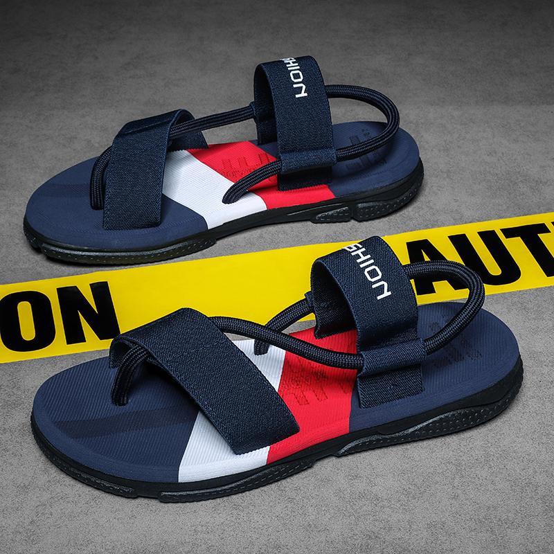

Мужские разноцветные сандалии Clip Foot, модные повседневные спортивные удобные сандалии, мягкие дышащие, нескользящие, обувь для отдыха на природе 45 синий