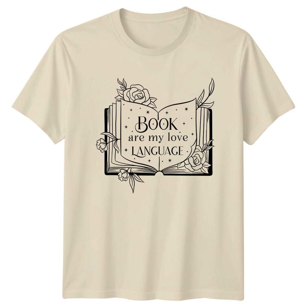 Book Are My Love Language TShirt Book Lover Floral Tee