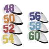 Sand Wedge Cover Colorful Urethane Prevention Stretch No. 48 No. 50 No. 52 No. 54 No. 56 No. 58 No. 60 (White)