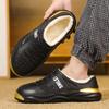 Fashion Casual Shoes Round Toe Flexible Slip-on Waterproof Comfortable Trendy All-match Non-slip Wear-Resistant Plus Velvet Keep Warm