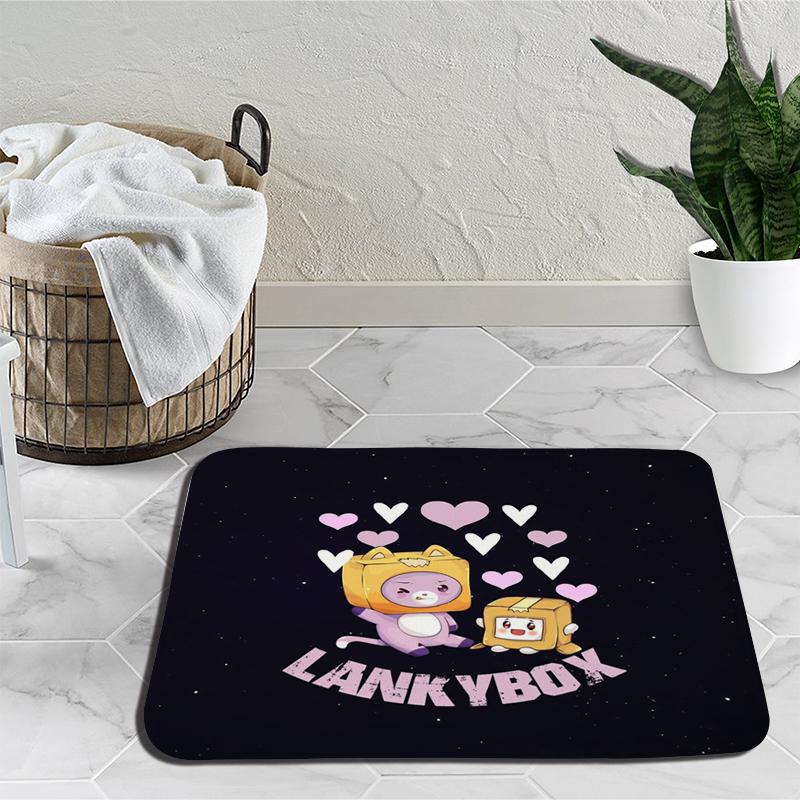 Lankybox Boxy Foxy Rocky Cartoon Teppich Schlafzimmer Dekoration Matte Anime Outdoor Teppich Rutschfester Teppich Geburtstagsgeschenk