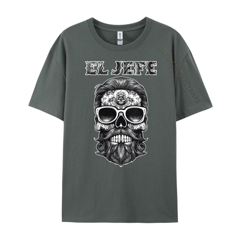 Womens El Jefe Sugar Skull Unisex Dia De Los Muertos Mexican Black Graphic T Shirts Unisexs Shirt designer clothes