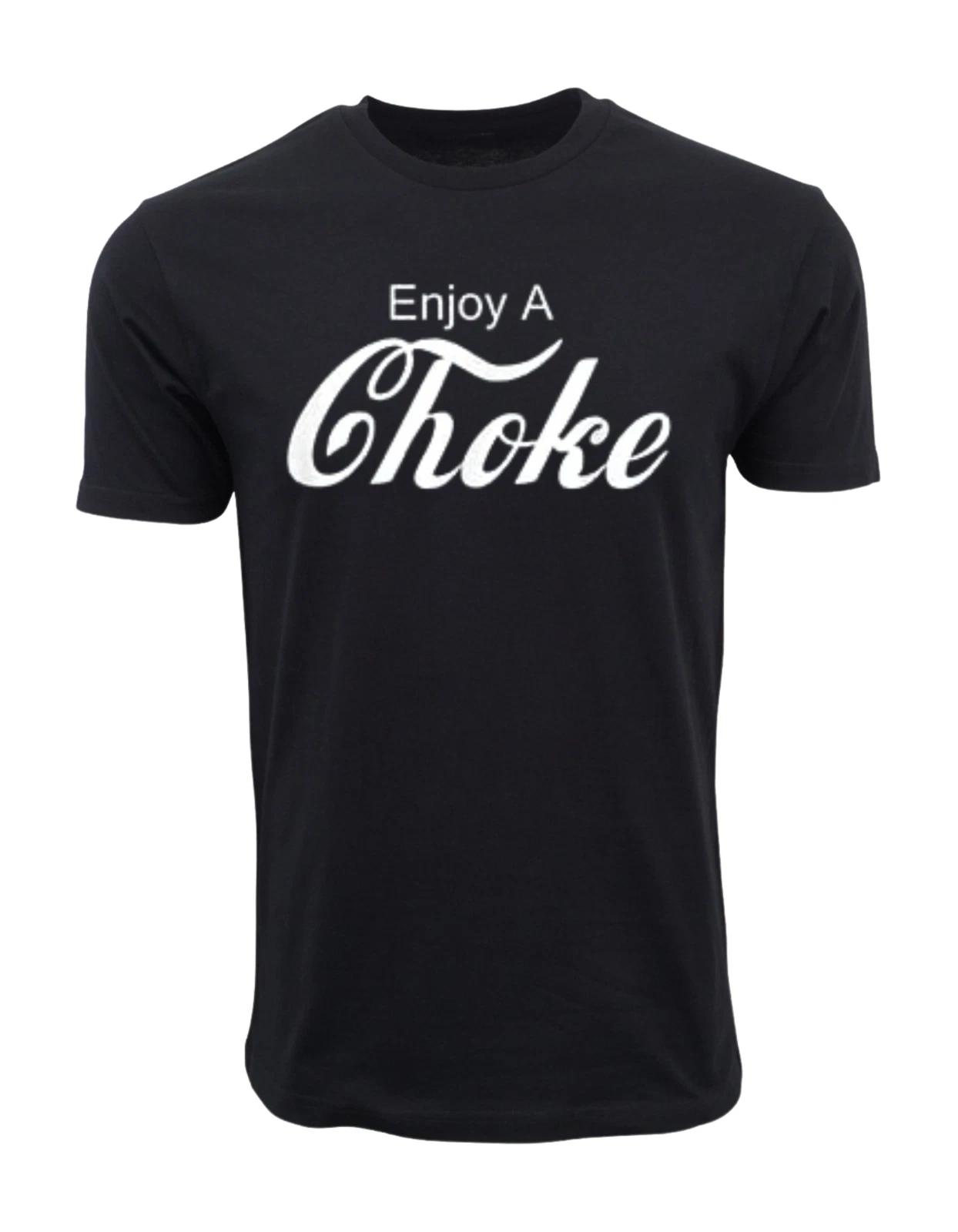 Unisex Adult Funny Graphic Enjoy A Choke Fny Jiu Jitsu MMA T-Shirt ... S