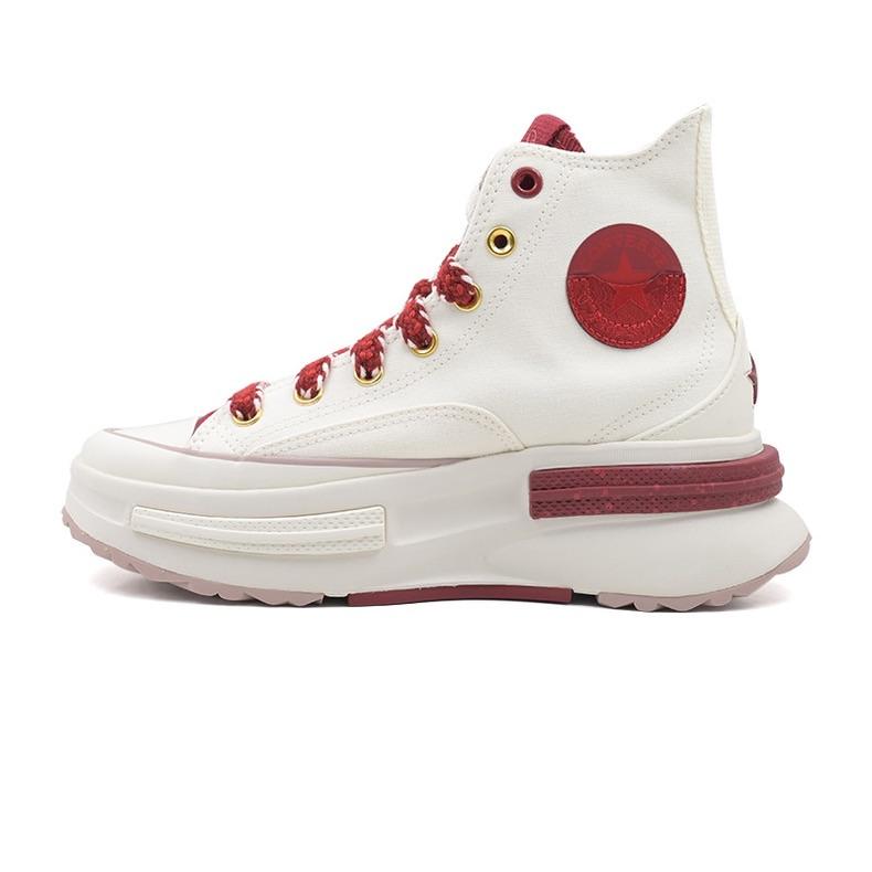 Converse Run Star Legacy CX Comfortable Versatile High-Top Canvas Shoes Women Sneakers Red White A09105C