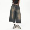 Vintage Loose Jorts Jeans Y2k Streetwear Oversized Shorts Denim Pants Korean Fashion Baggy Grunge Trouser Summer Neutral