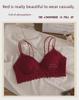 Women's Sexy Lace Red Bra Set - No Steel Ring, Side-Collecting Design