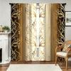 Light Luxury Black and Gold Gradient European-Style Patterned Curtains, Blackout and Heat-Insulating Ready-Made Curtains