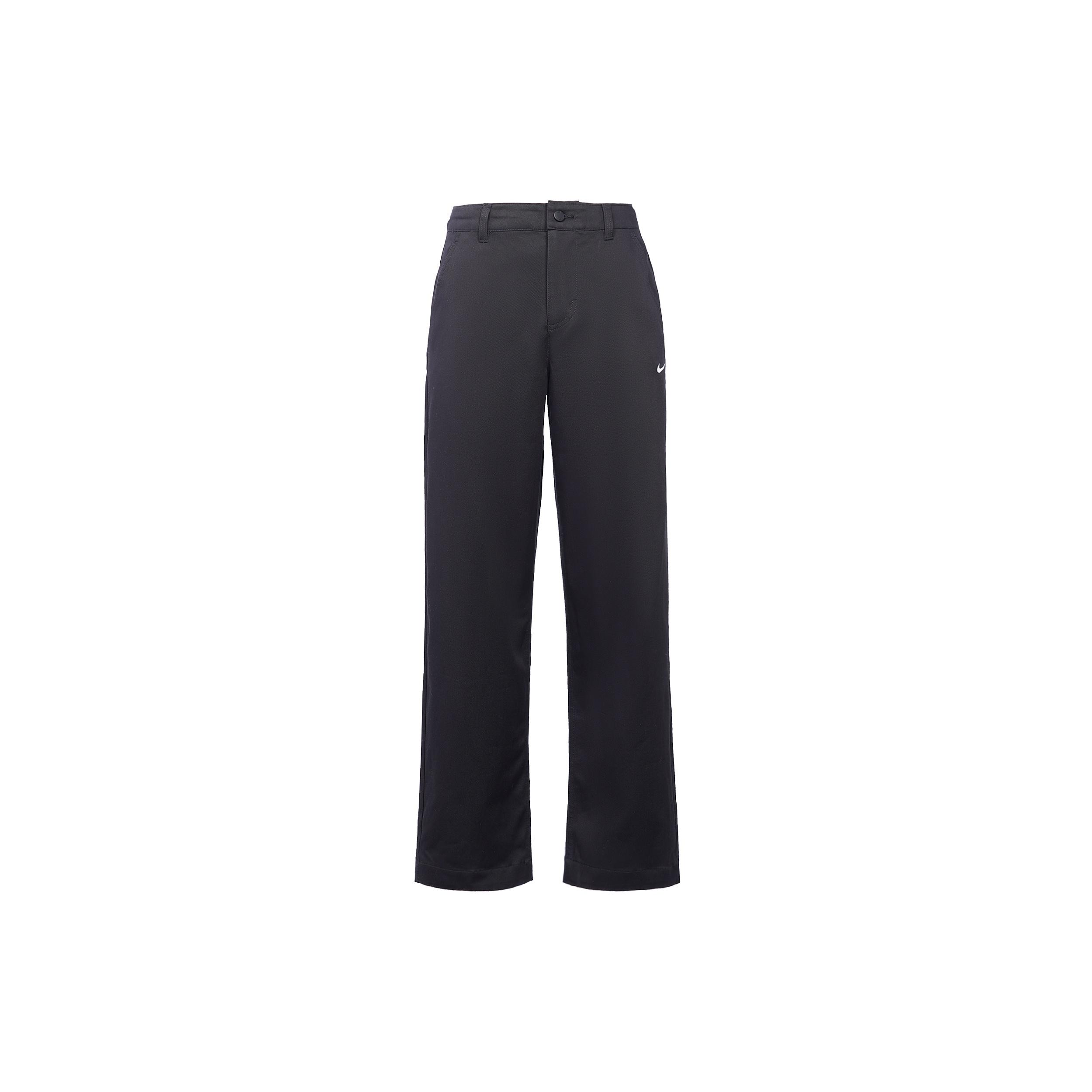 Men s Nike Life Solid Color Logo Printing Loose Straight Casual Pants/Trousers Black DX6028-010 XL