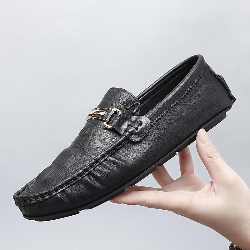 Fashion Fashion Comfortable Casual Shoes Light Summer Loafers Handmade Slip-On Flats Leisure Moccasins Non-Slip Summer Men Driving Shoes