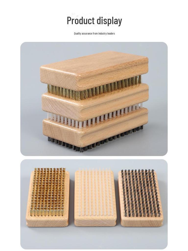 Snowboard Vaxningsborstset: Vaxborttagning, Polering, Dekontaminering med Mässings-, Nylon- och Hästhårsborstar