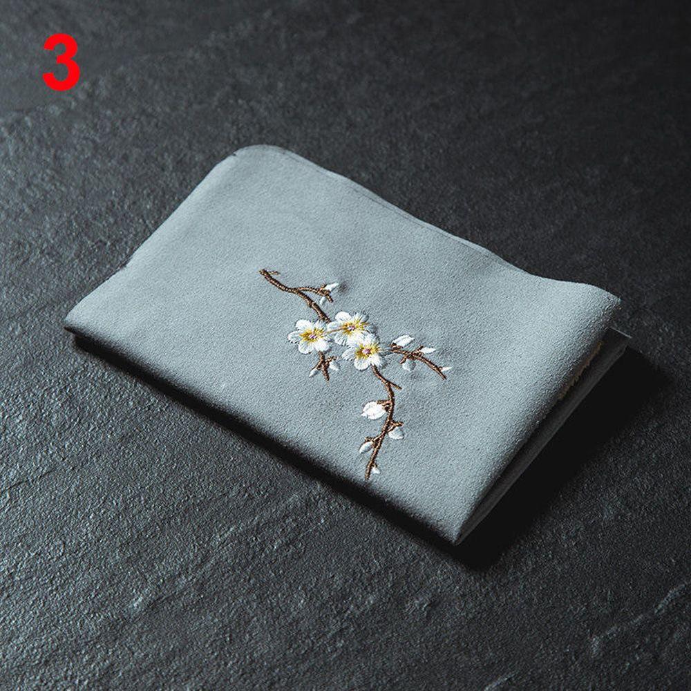 

Bowl Embroidered Velvet Microfiber Cleaning Cloth Tea Ceremony Accessories Tea Towel Tea Napkins 3
