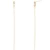 LUNNE 14k Baguette Chain Drop Earrings (14k Gold) A12