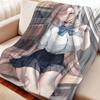 Cartoon Blue Archive Ichinose Asuna Flannel Blanket Cover Warm Soft Anime Blanket Multifunctional Decor Home Universal Blanket